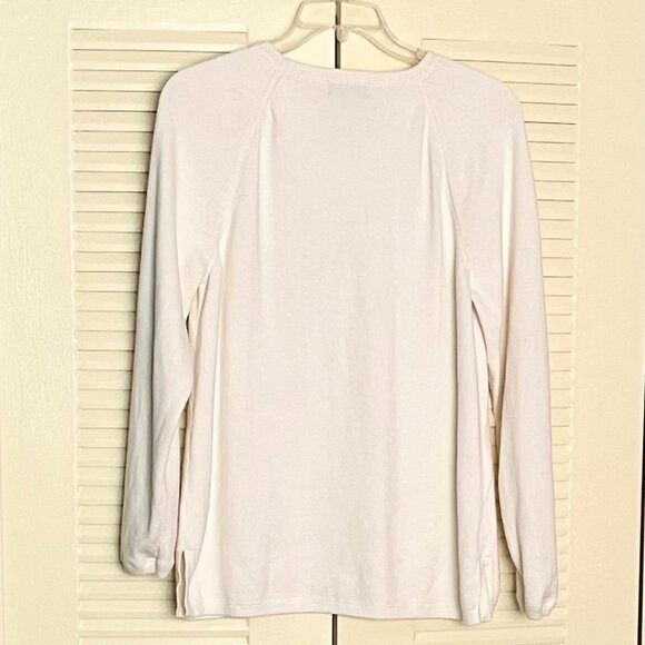 Eddie Bauer Winter White Long Sleeve Sweater* - Picture 3 of 3